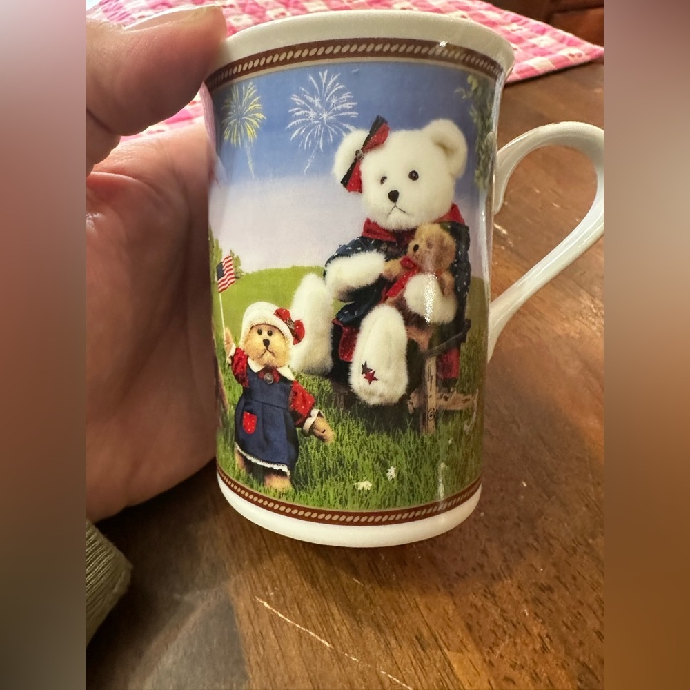 Vintage Boyds Bear Collection Mug Proud To Be Bearmerican Patriotic Danbury Mint